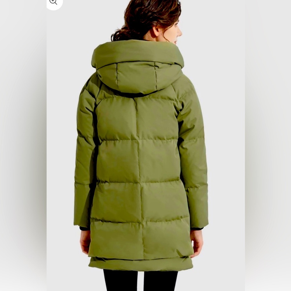 Orolay-style army green coat, Sz xxxl, fits like a Sz L, in great condition